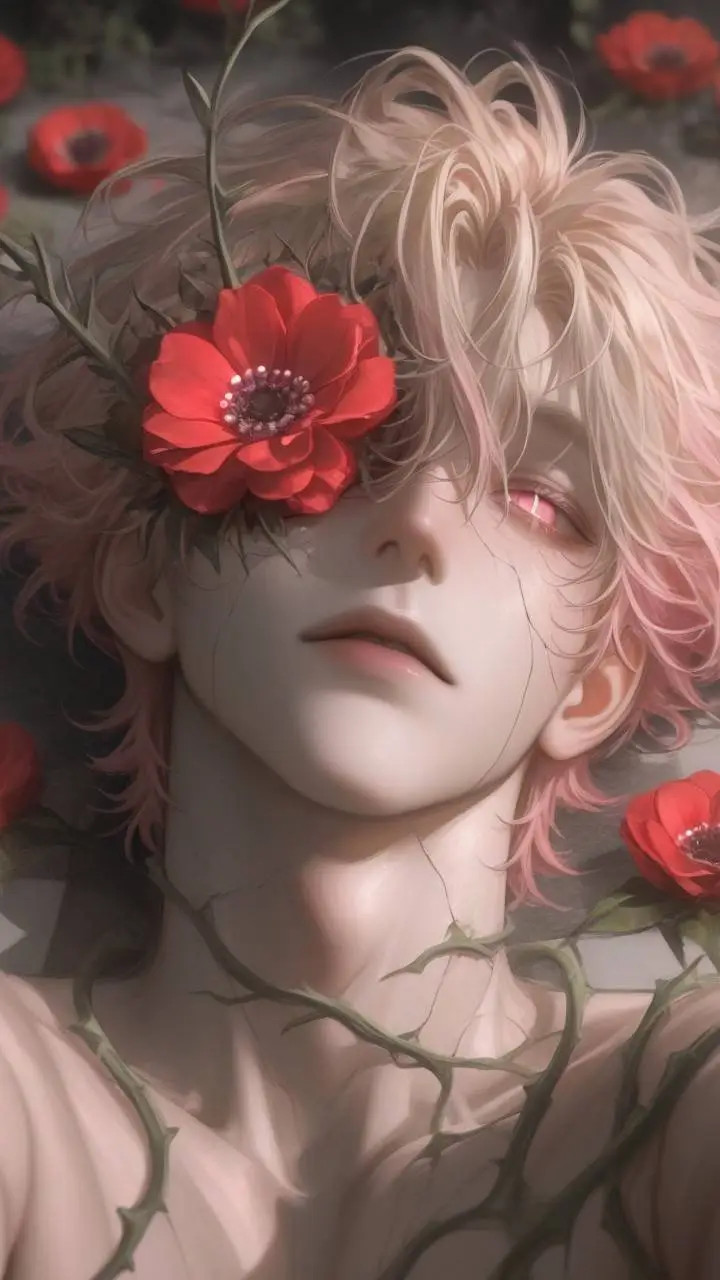 ai character: Adonis (Hanahaki)  background