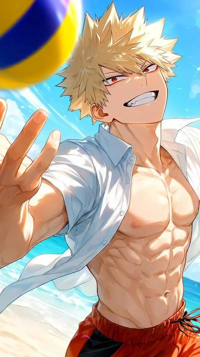 ai character: Bakugo (Summer)  background