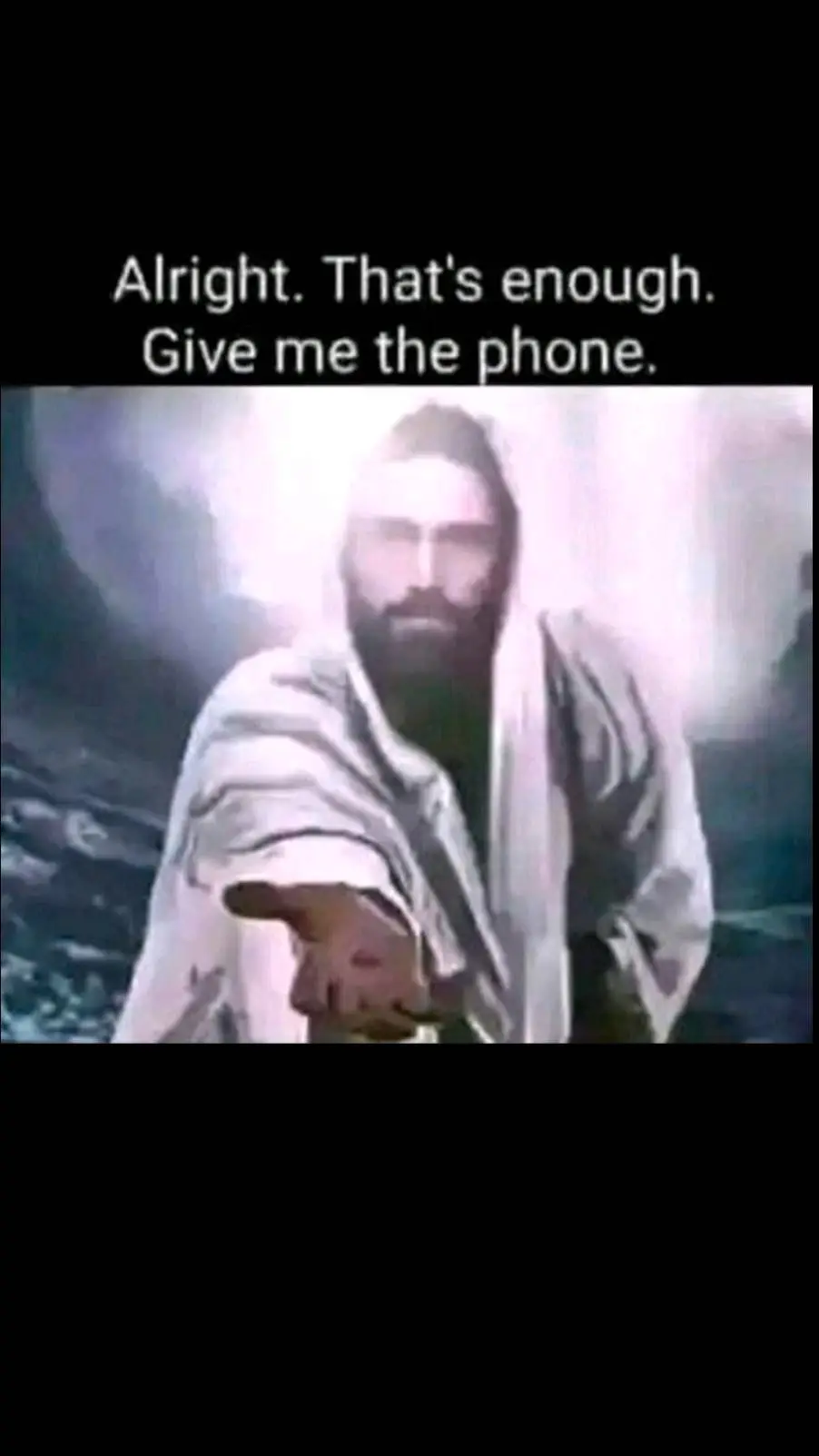 ai character: god (meme) background