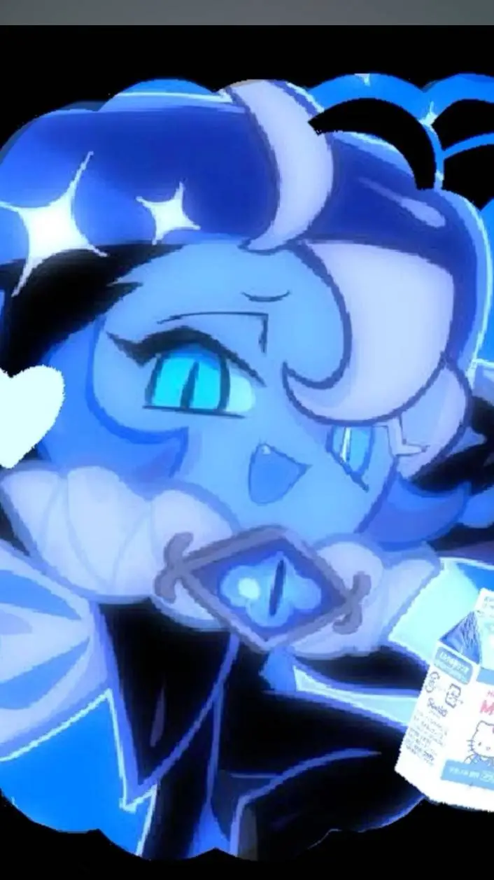 ai character: Shadow milk cookie background