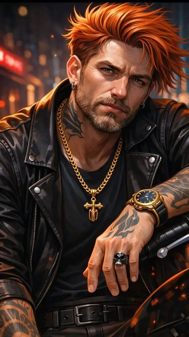 ai character: Marcus Austin Dad  background