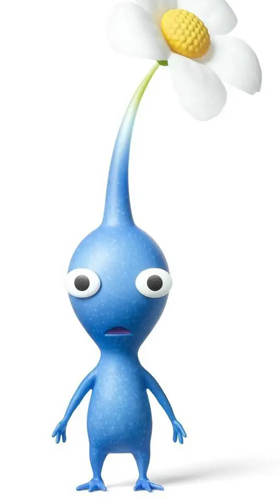ai character: Blue Pikmin background