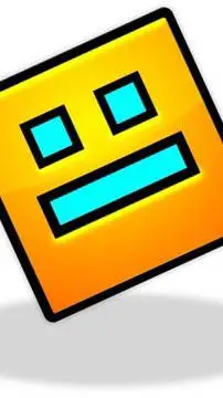 ai character: Geometry Dash Cube background