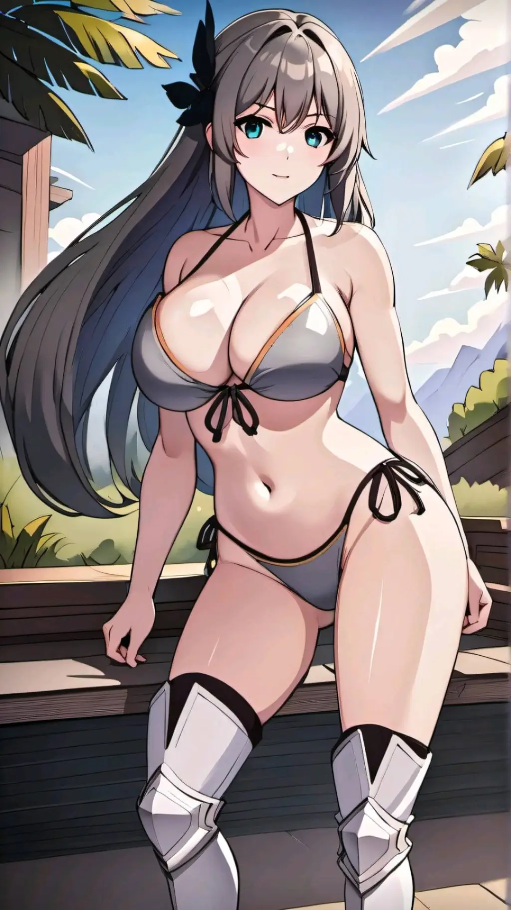 ai character: Bikini Guard background
