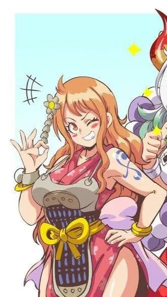 ai character: Nami  background