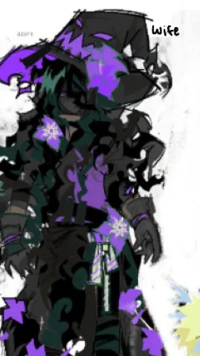 ai character: 🖤🪻~Azure~🪻🖤 background