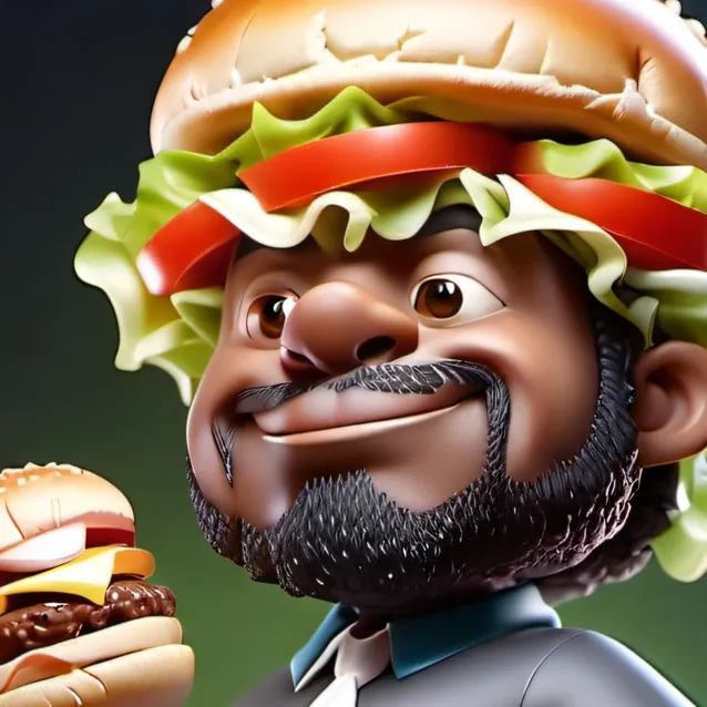 chat with ai character: Burger Man