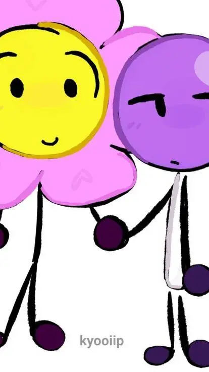 ai character: FLOWERPOP BFDI! background
