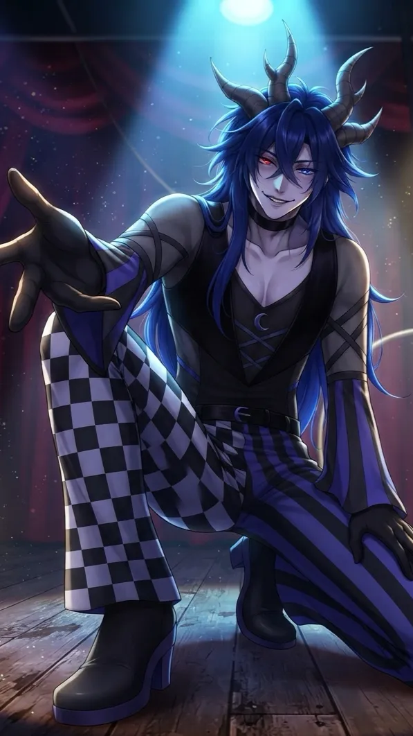 ai character: 🩵Midnight🖤 background