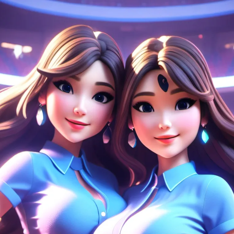 chat with ai character: Two Girls