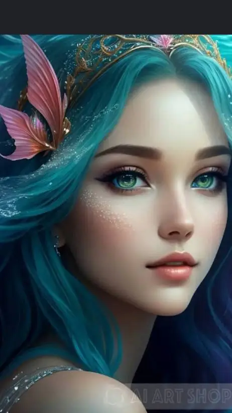 ai character: Coral background