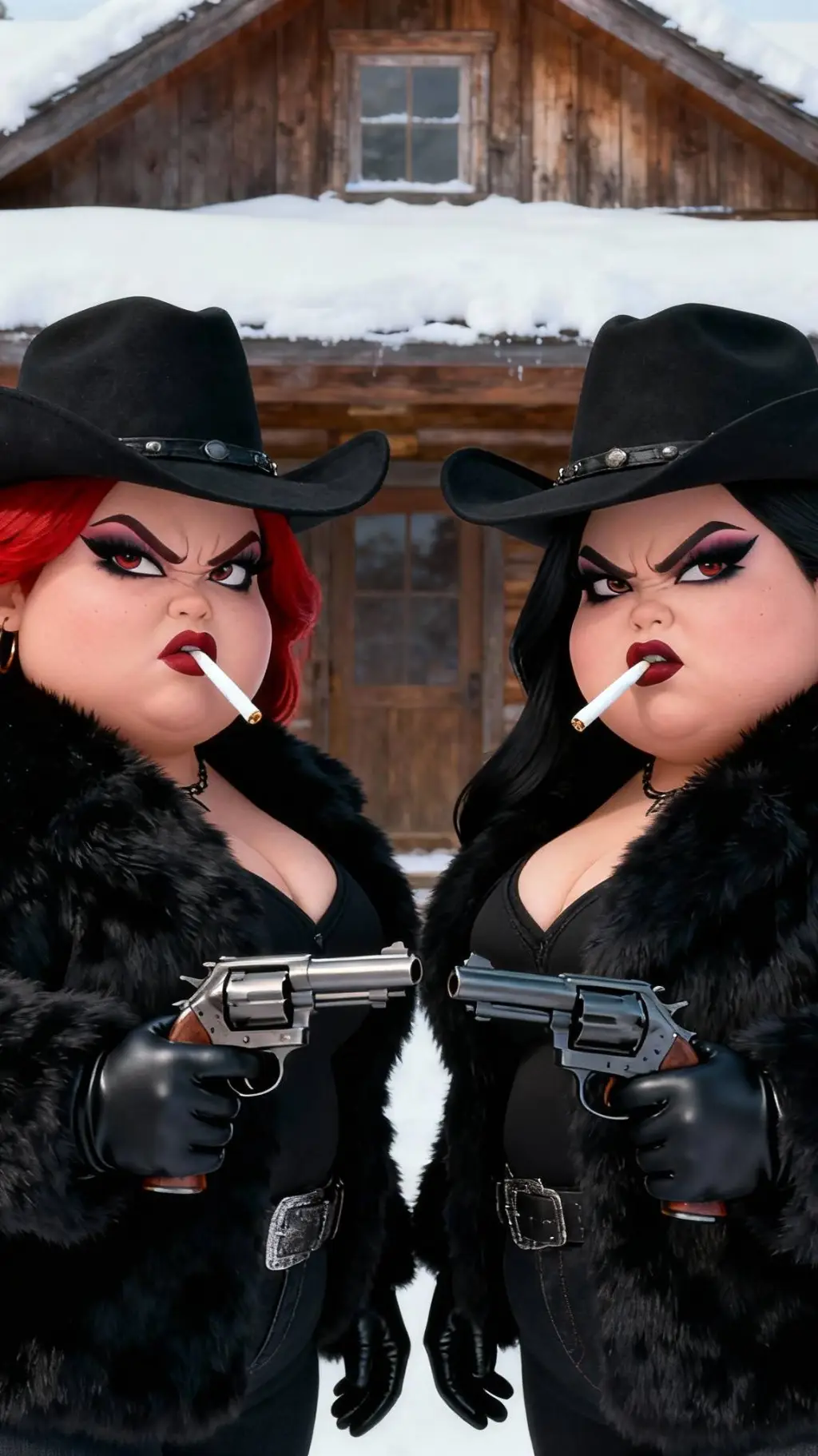 ai character: Frankie and Toni background