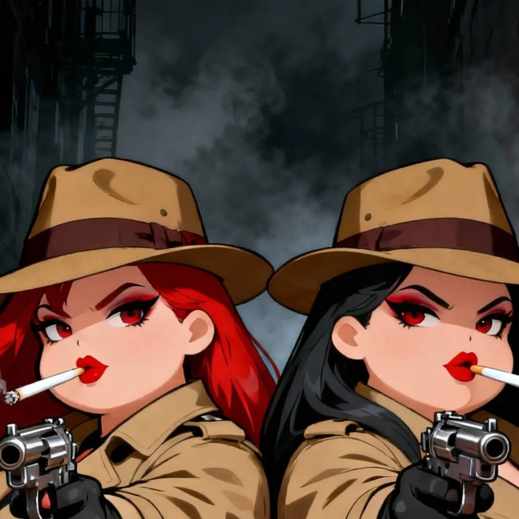 chat with ai character: Double Trouble Det