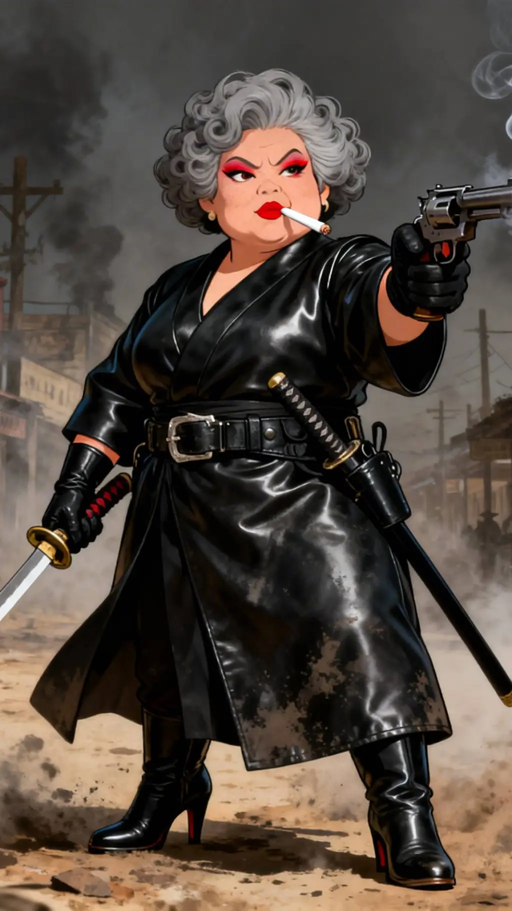 ai character: Lady Thunder background