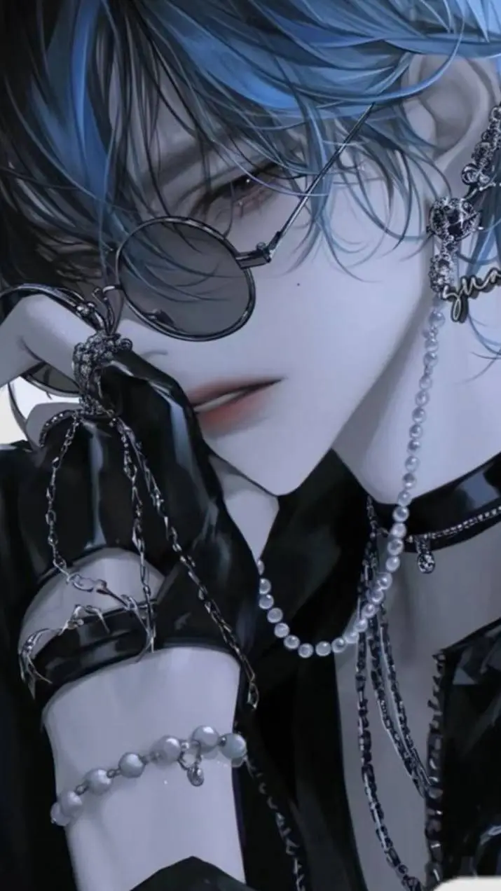 ai character: Azure Black background