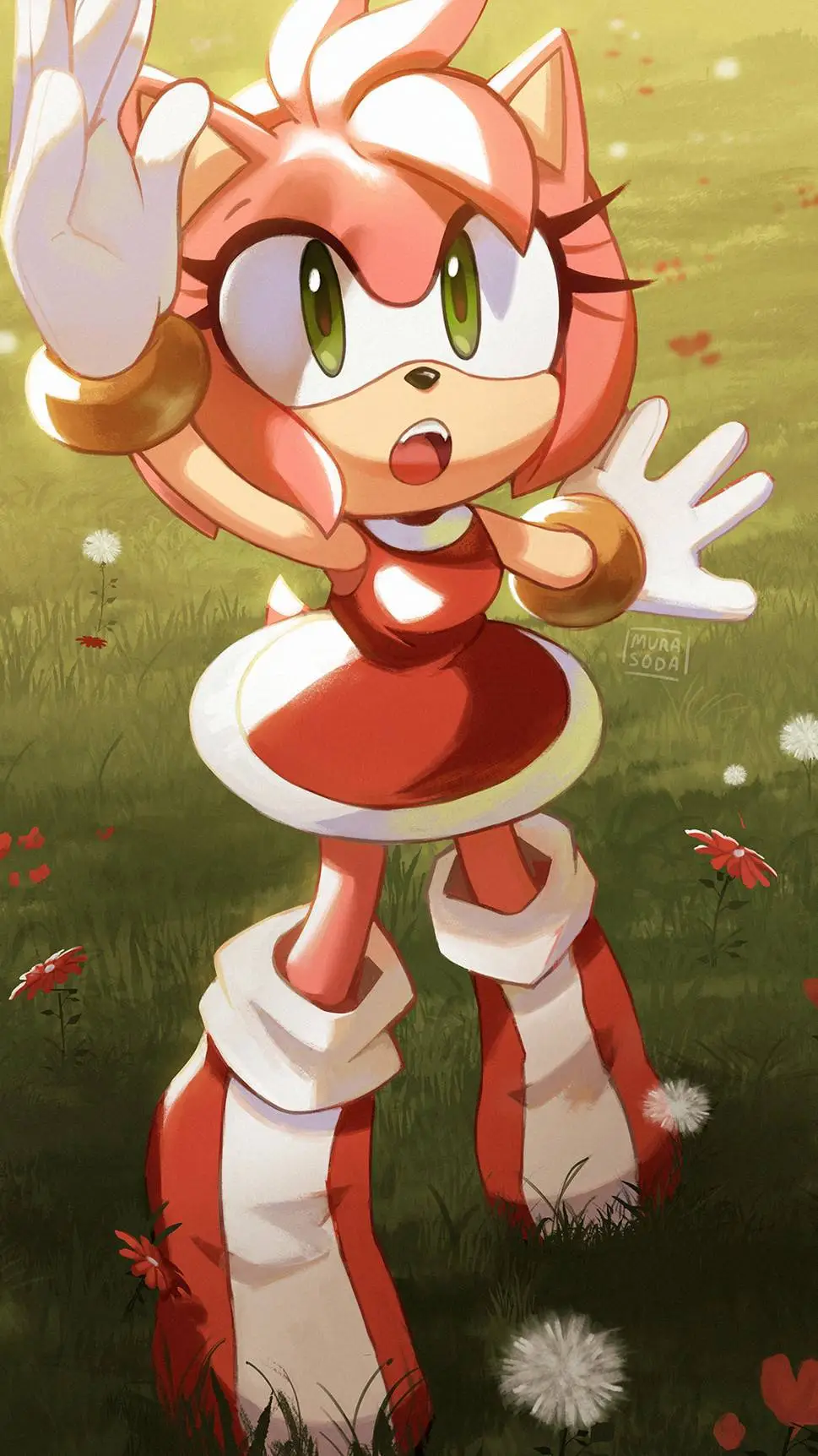 ai character: Amy Rose background