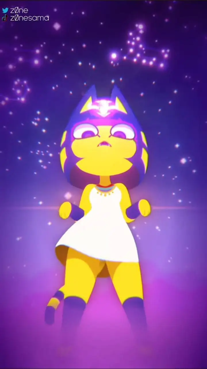 ai character: 🪩😼Ankha😼🪩 background