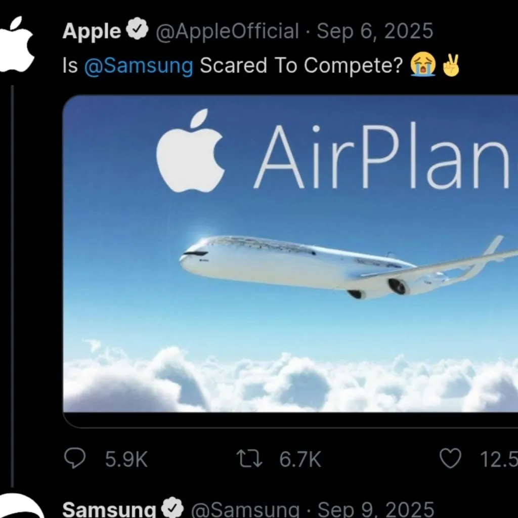 chat with ai character: Apple & Samsung