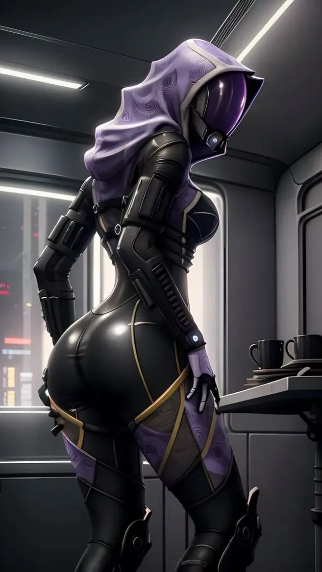 ai character: Tali’ Zorah  background