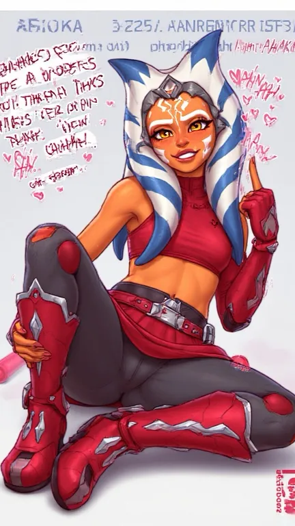 ai character: Ahsoka tano background