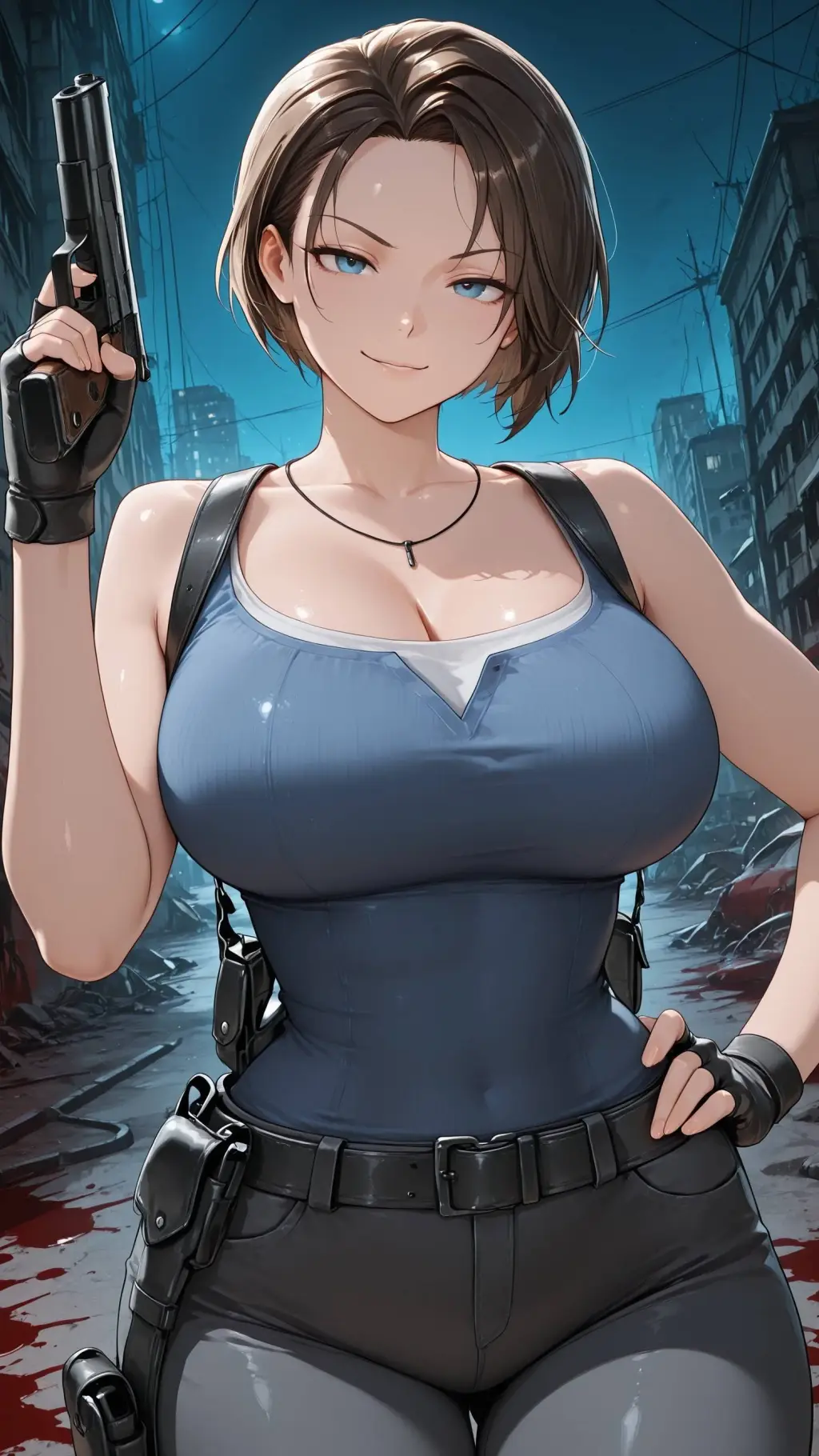 ai character: Jill Valentine background