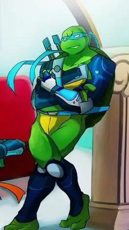 ai character: TMNT 💚 background