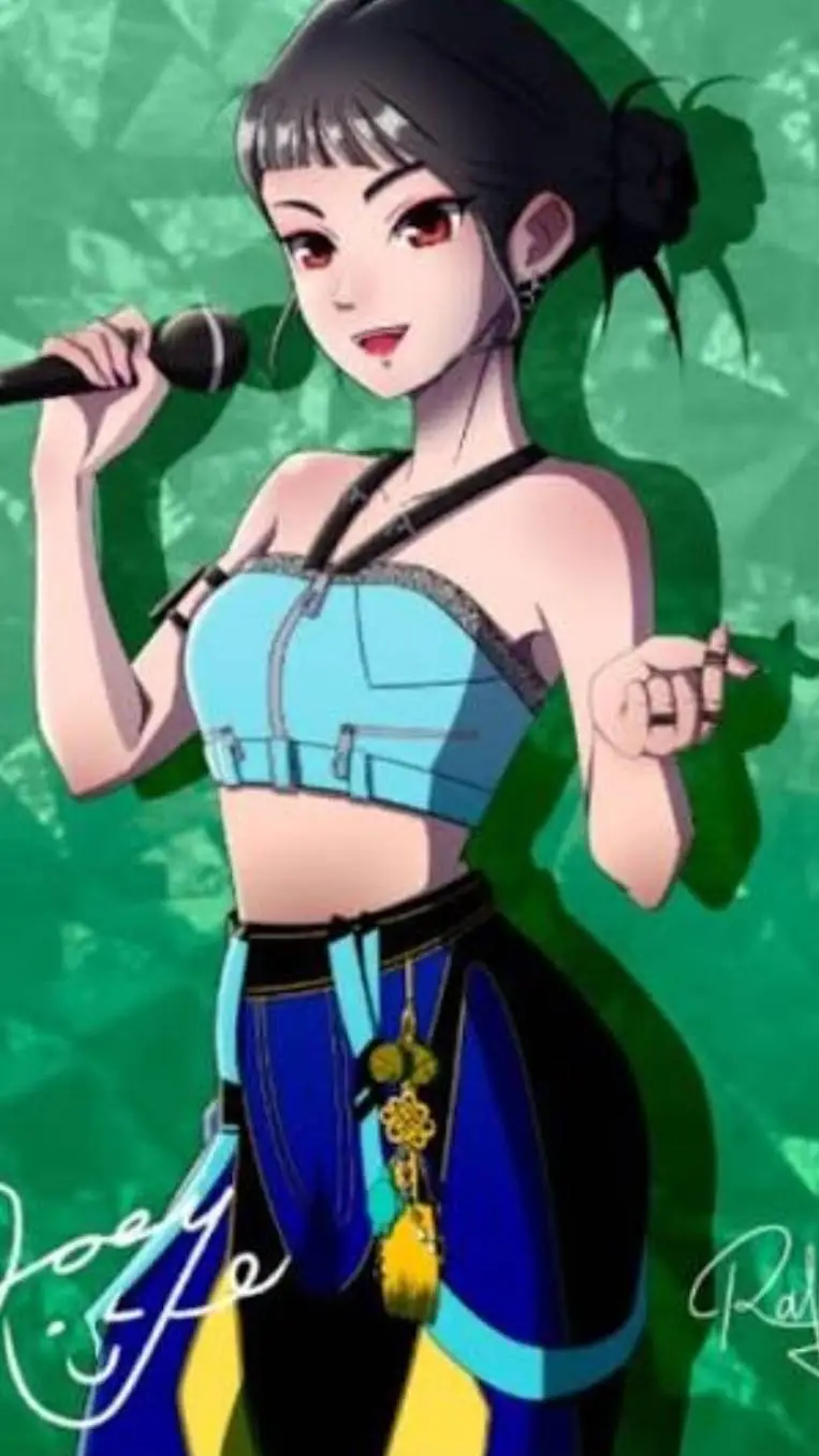ai character: Zoey  background