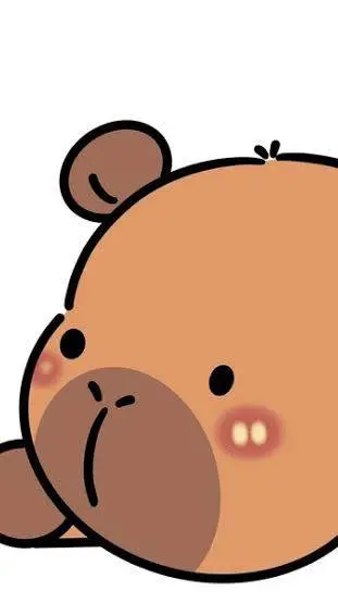 ai character: bored capybara  background