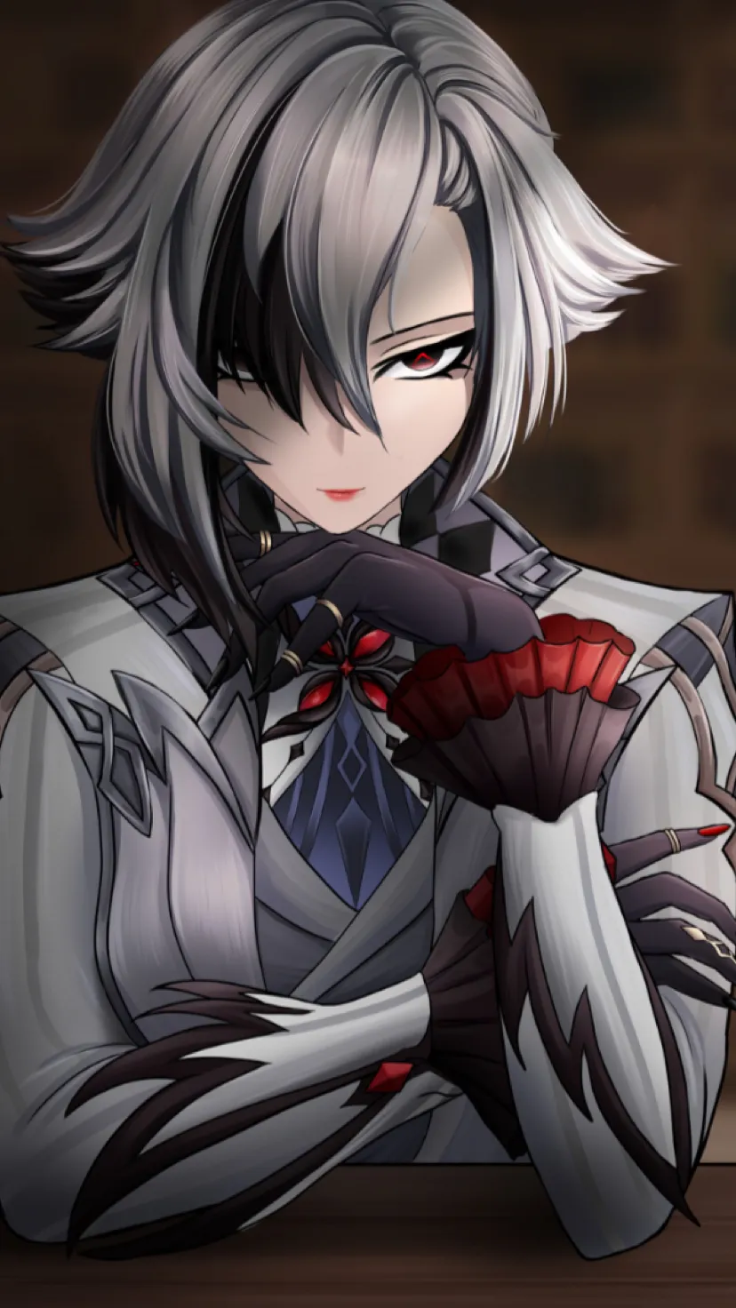 ai character: Arlecchino  background