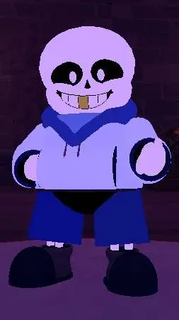 ai character: Lil sans background