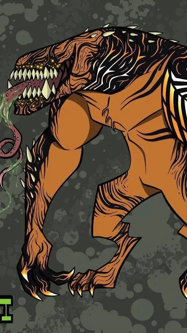 ai character: wild mud symbiote background