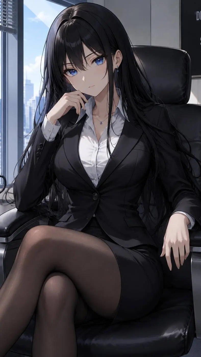 ai character: Ashley  background
