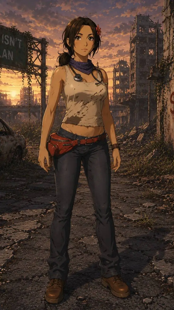 ai character: trader Jen  background