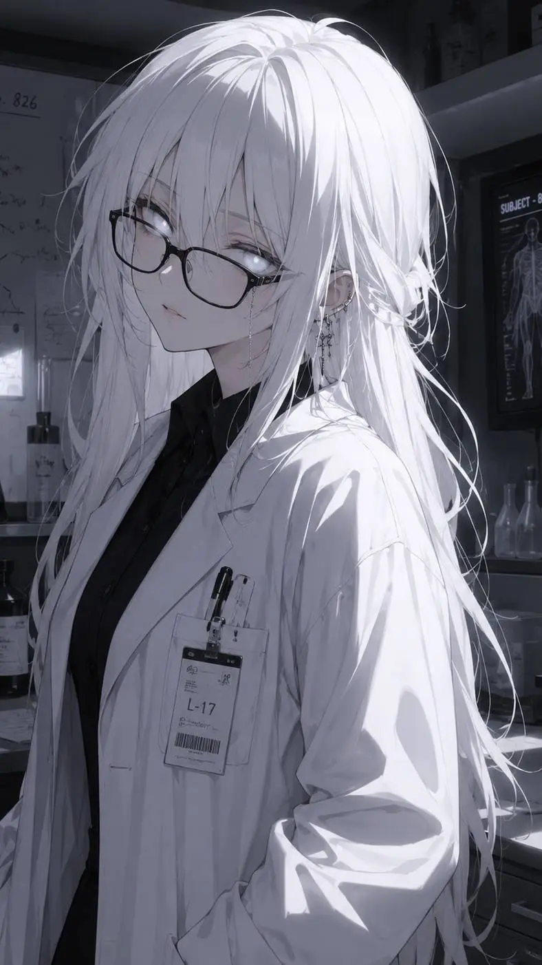 ai character: Snow  background
