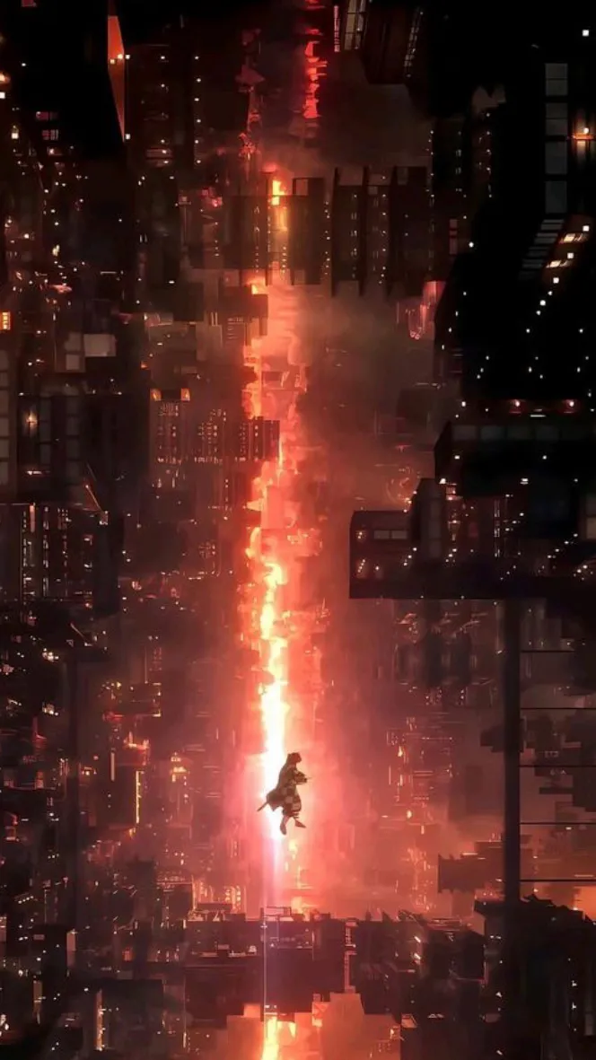 ai character: infinity castle. background