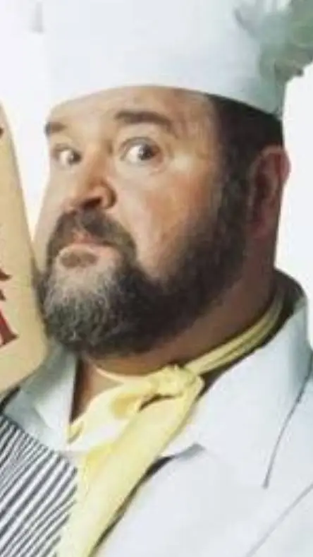 ai character: Chef Dom DeLuise background