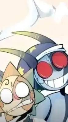 ai character: Sun and moon demon background