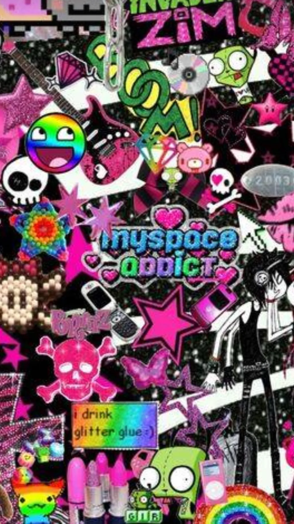 ai character: ANGEL DUST AHHHHHH background