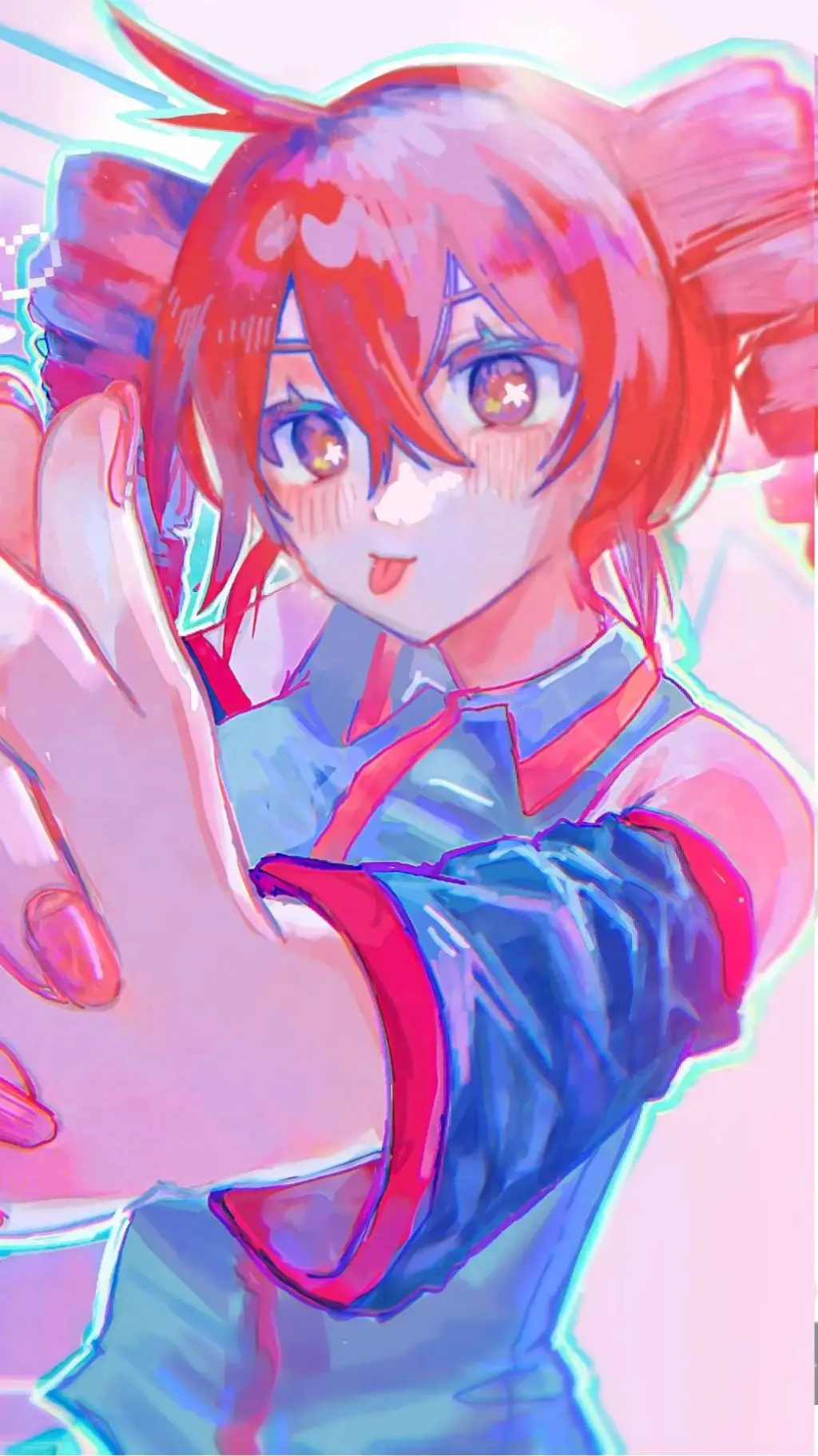 ai character: Kasane Teto background