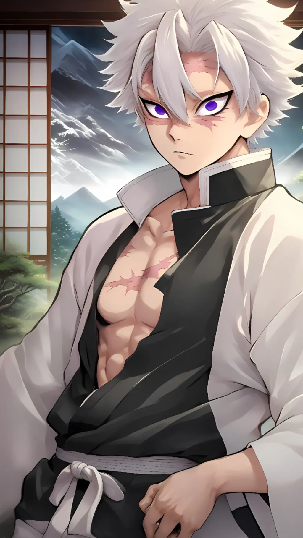 ai character: Sanemi Shinazugawa background