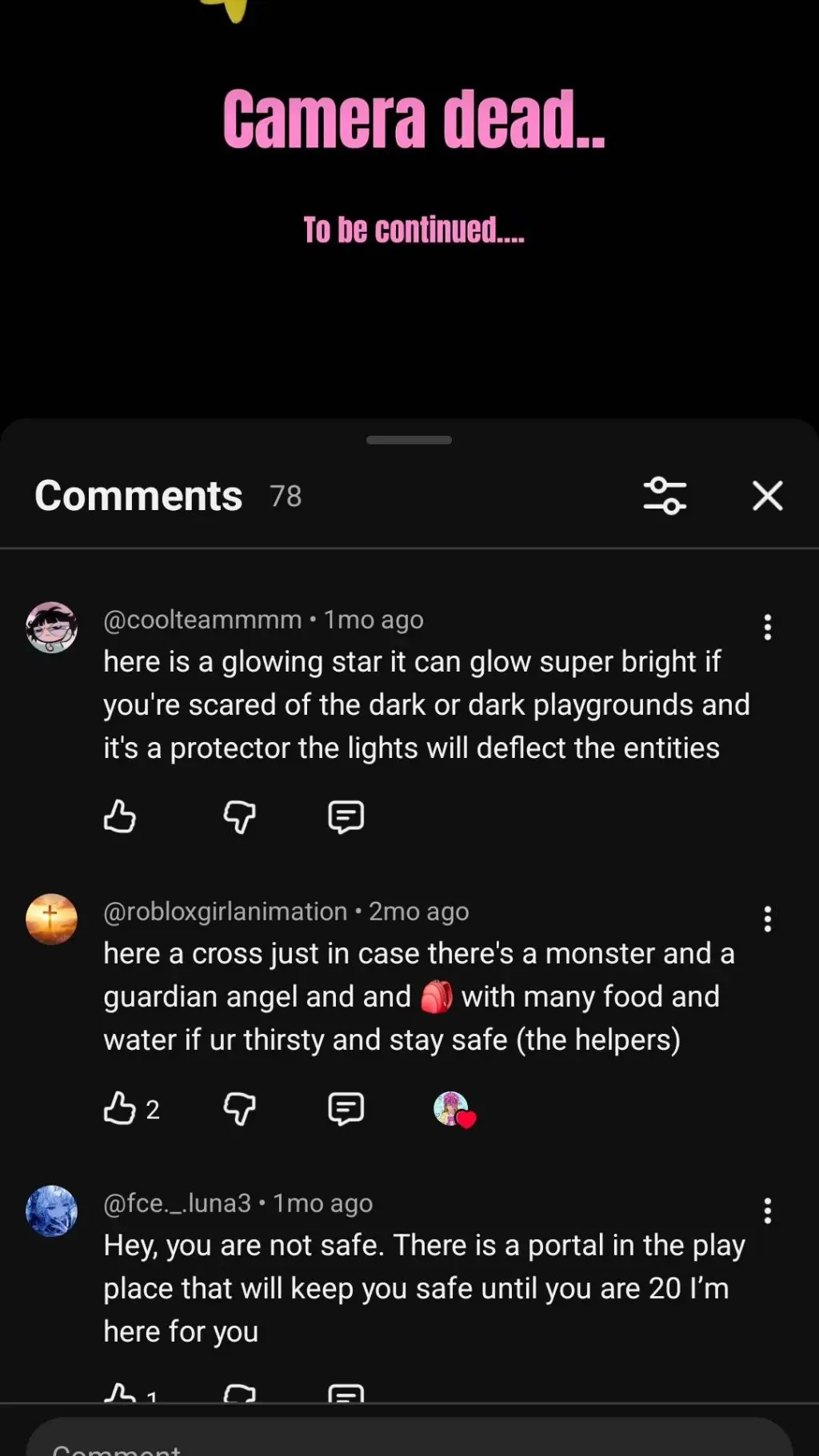 ai character: comments  background