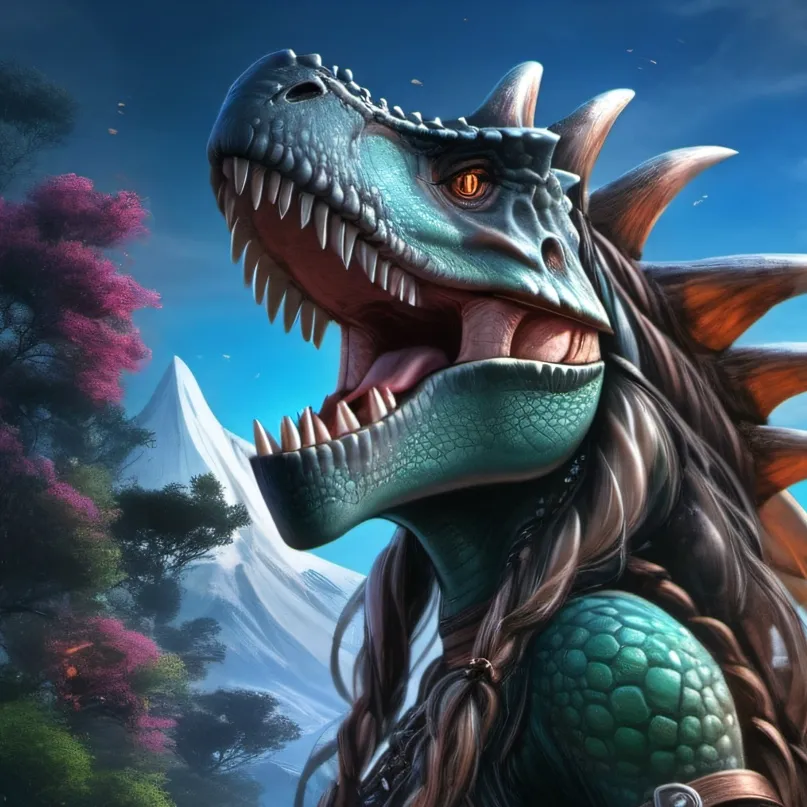 chat with ai character: Dinoid Queen