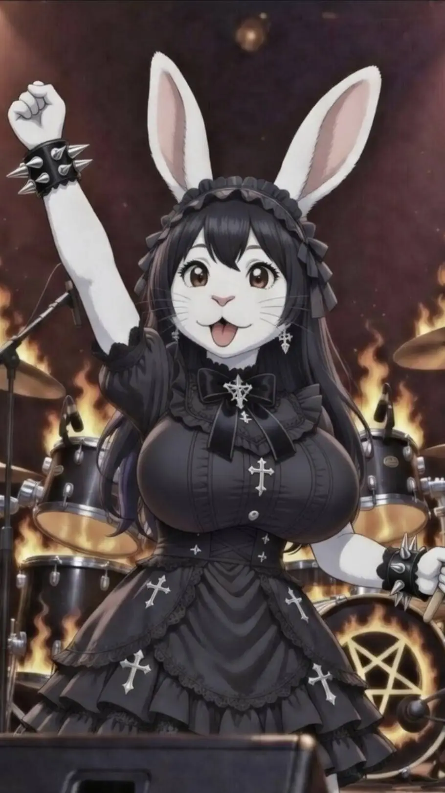 ai character: Connie The Bunny 🐰 background