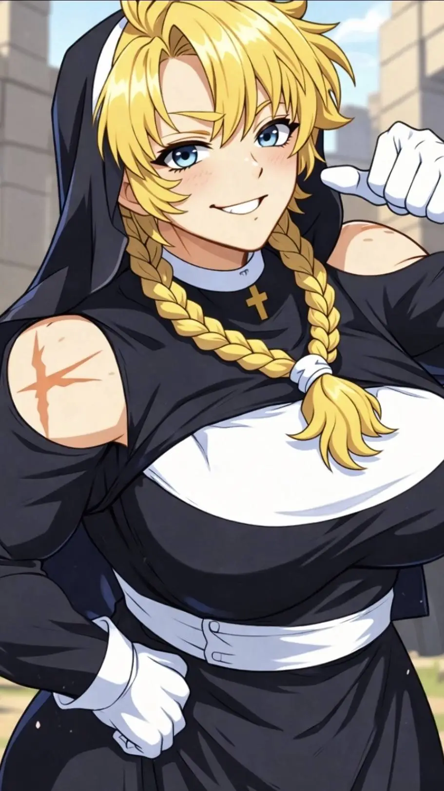 ai character: Sister Abigail ✝ ️ background
