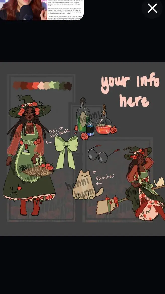 ai character: Amelia and coco background