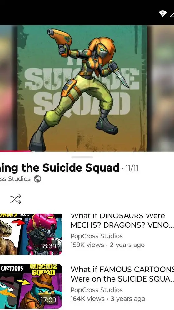 ai character: suicide squad  background