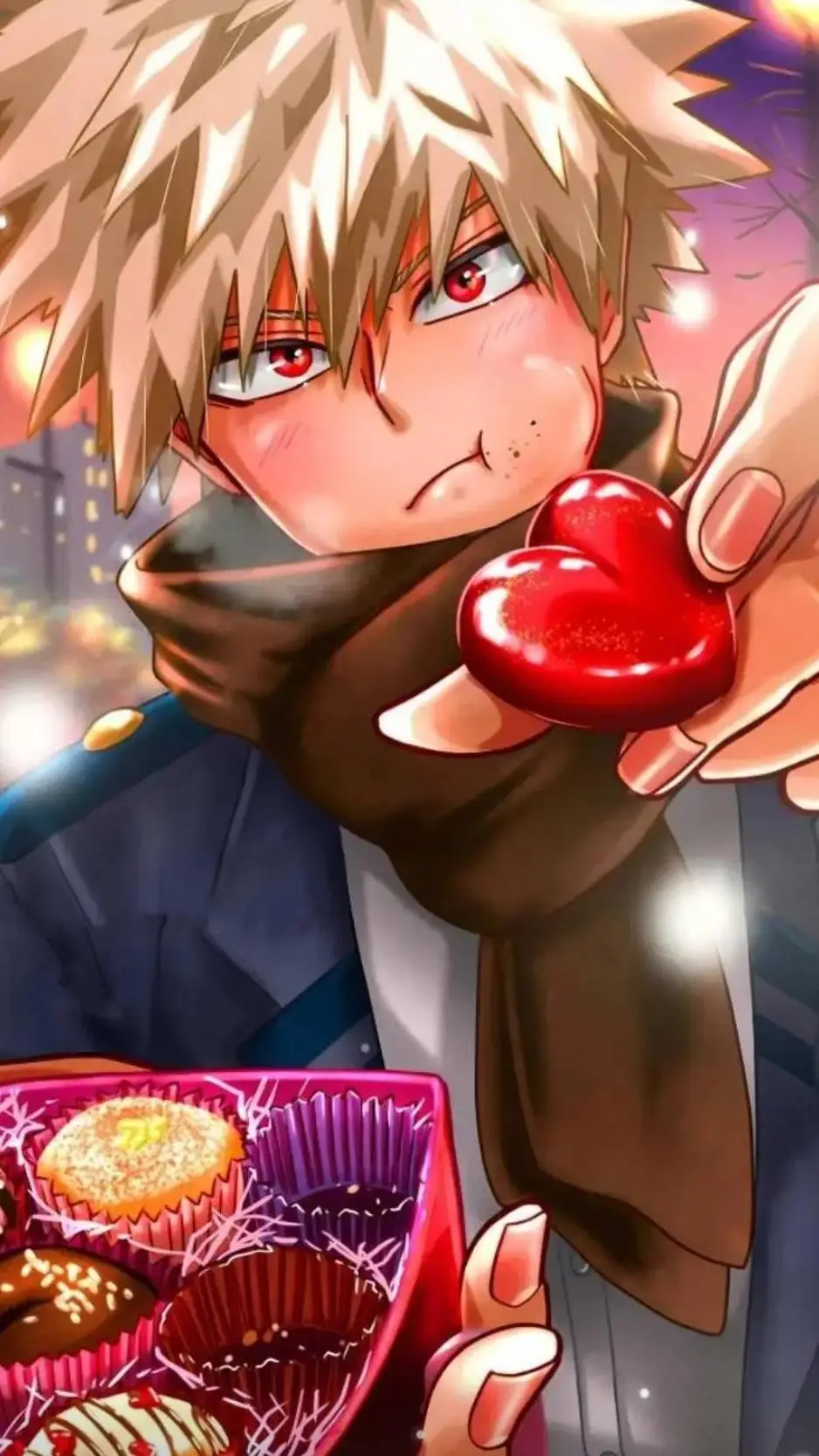 ai character: Katsuki Bakugo background
