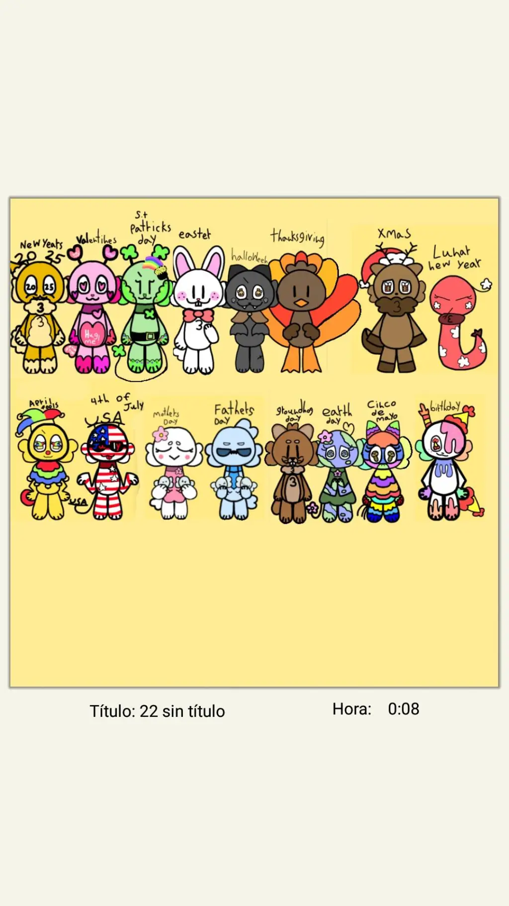 ai character: The holidays! background