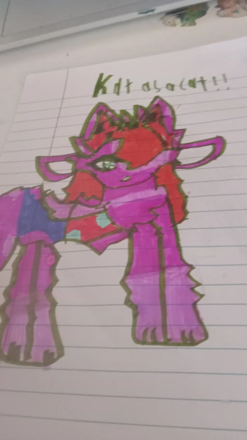 ai character: cakey *my oc* as 🦊 background