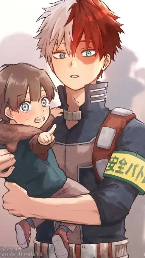 ai character: Shoto Todoroki  background